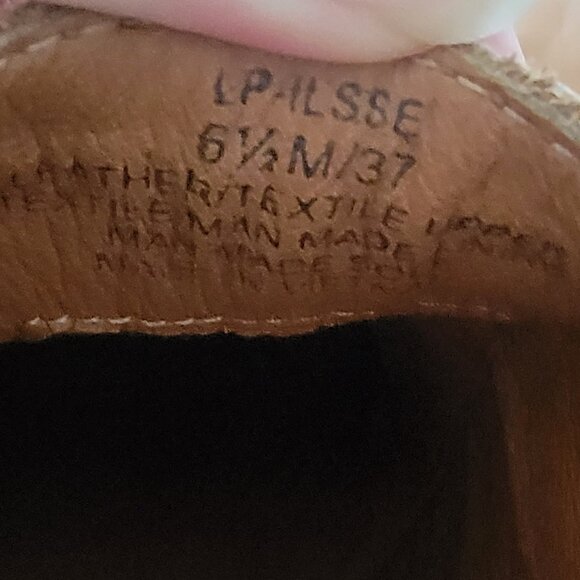 Lucky Brand Brown Tan Ilisse Leather Ankle Bootie Cowboy Slip On - Picture 16 of 16